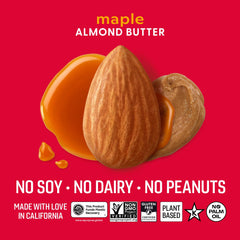Octonuts creamy maple almond nut butter bowl ready for dipping and mixing