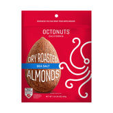OCTONUTS dry roasted sea salt almonds deliver crunchy protein for on-the-go snacking.