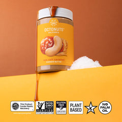 OCTONUTS sea salt caramel cashew bowl with silky texture for dipping.