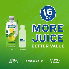 ODWALLA Green Juice 16 oz bottle ready for busy mornings.