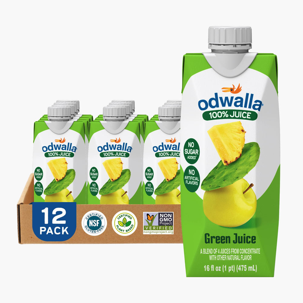 ODWALLA Green Juice bottle with nopal cactus for a natural, on-the-go refreshment.