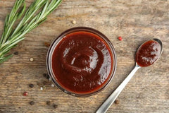 Office Roast ketchup pouch glossy finish, perfect for burgers and fries.