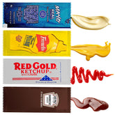 Office Roast variety pack pouches on a picnic table for easy on-the-go meals.