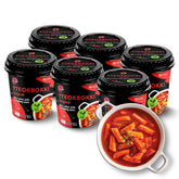 O’Food Original Gochujang cup tteokbokki with chewy rice cakes for a spicy quick meal.