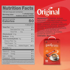 O’Food Rosebud coffee stick closeup highlights premium ingredients and creamy texture.