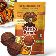 OG BOMBS authentic birria seasoning two-bombs pack for rich beef flavor.