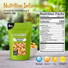 Oh! Nuts cashews close-up highlights buttery aroma and natural texture.