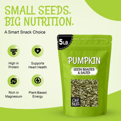 Oh! Nuts pumpkin seeds in trail mix provide a protein and fiber boost.