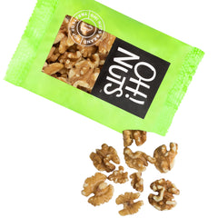 Oh! Nuts raw walnuts snacks ready-to-eat pouches for school and travel snacking.