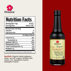 Organic soybeans and sea salt create rich flavor for Asian dishes.