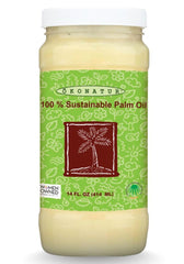 OKONATUR sustainable palm oil bottle with RSPO certification, ideal for cooking.