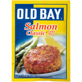 Old Bay Salmon Classic Cake Mix package ready to cook