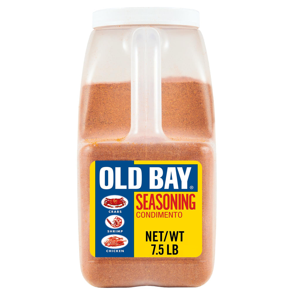OLD BAY Seasoning 7.5 lb container - front view for professional kitchens
