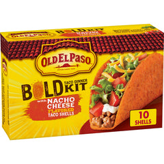 Old El Paso Bold Taco Dinner Kit stand 'N Stuff shells stand upright for easy filling