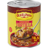 Old El Paso Chicken Tortilla Soup can ready for a quick lunch.