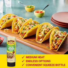 Old El Paso Creamy Salsa Verde taco salad dressing boosts freshness.