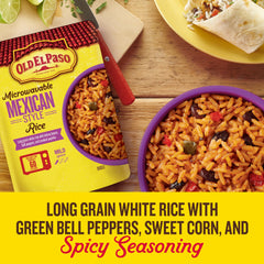 Serving rice with tacos for a satisfying Tex-Mex pairing.