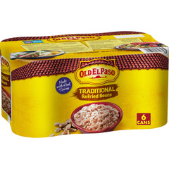 Old El Paso traditional refried beans cans provide a flavorful base for tacos and sides.