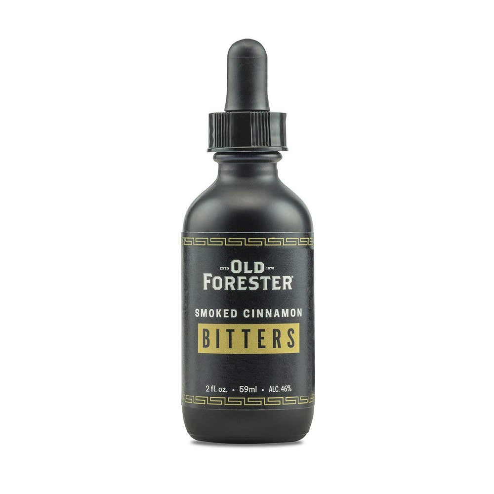 Old Forester Cinnamon Bitters bottle adds warm spice to cocktails.