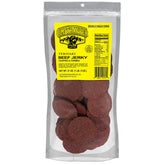 Old Trapper Double Eagle Teriyaki jerky bag with glossy glaze, ideal for on-the-go snacking