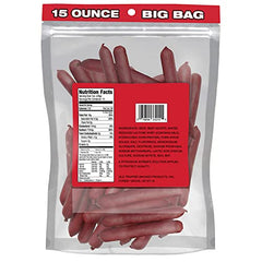 Old Trapper Jalapeño Deli-Style Beef Sticks texture closeup highlights smoky, peppery interior.
