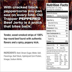 Old Trapper jerky in smoky wood aroma for flavor-packed snacking