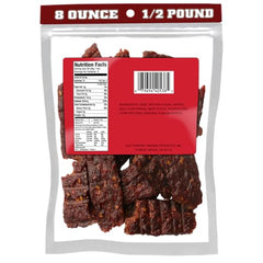 Old Trapper spicy beef snack slices showing fiery heat and convenient bites