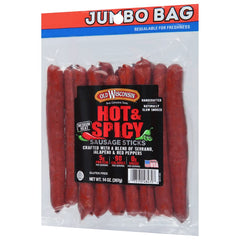 Sliced peppers and premium meat visible in Old Wisconsin Twisted Sticks image.