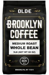 OLDE BROOKLYN COFFEE bag-front 5 lb bulk for everyday brews