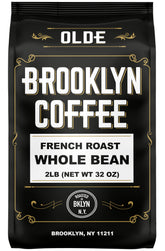 Olde Brooklyn Coffee whole bean aroma ready for a bold morning brew.