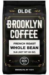 OLDE BROOKLYN COFFEE French dark roast bulk bag with smoky aroma