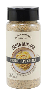 Olde Thompson Cacio E Pepe Crunch pack-shot showcasing a ready-to-use pasta seasoning