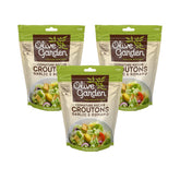 Olive Garden Seasoned Croutons garlic and romano add crunchy salad topping