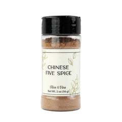 Olive & Vine Chinese Five Spice reusable shaker jar ready for garnishes