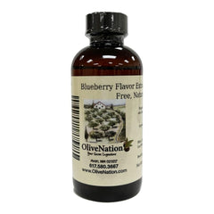 OliveNation Blueberry Extract bottle highlights gluten-free flavoring for baking