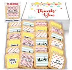 OMCookie Thank You Cookies 24 Pack packaging highlights safe shipping and protection during transit.