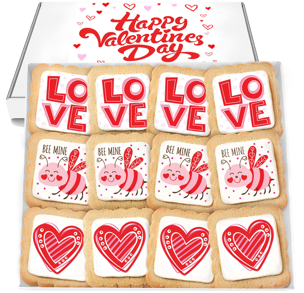 OMCookie Valentines 12-pack gift basket, perfect for gifting to loved ones.