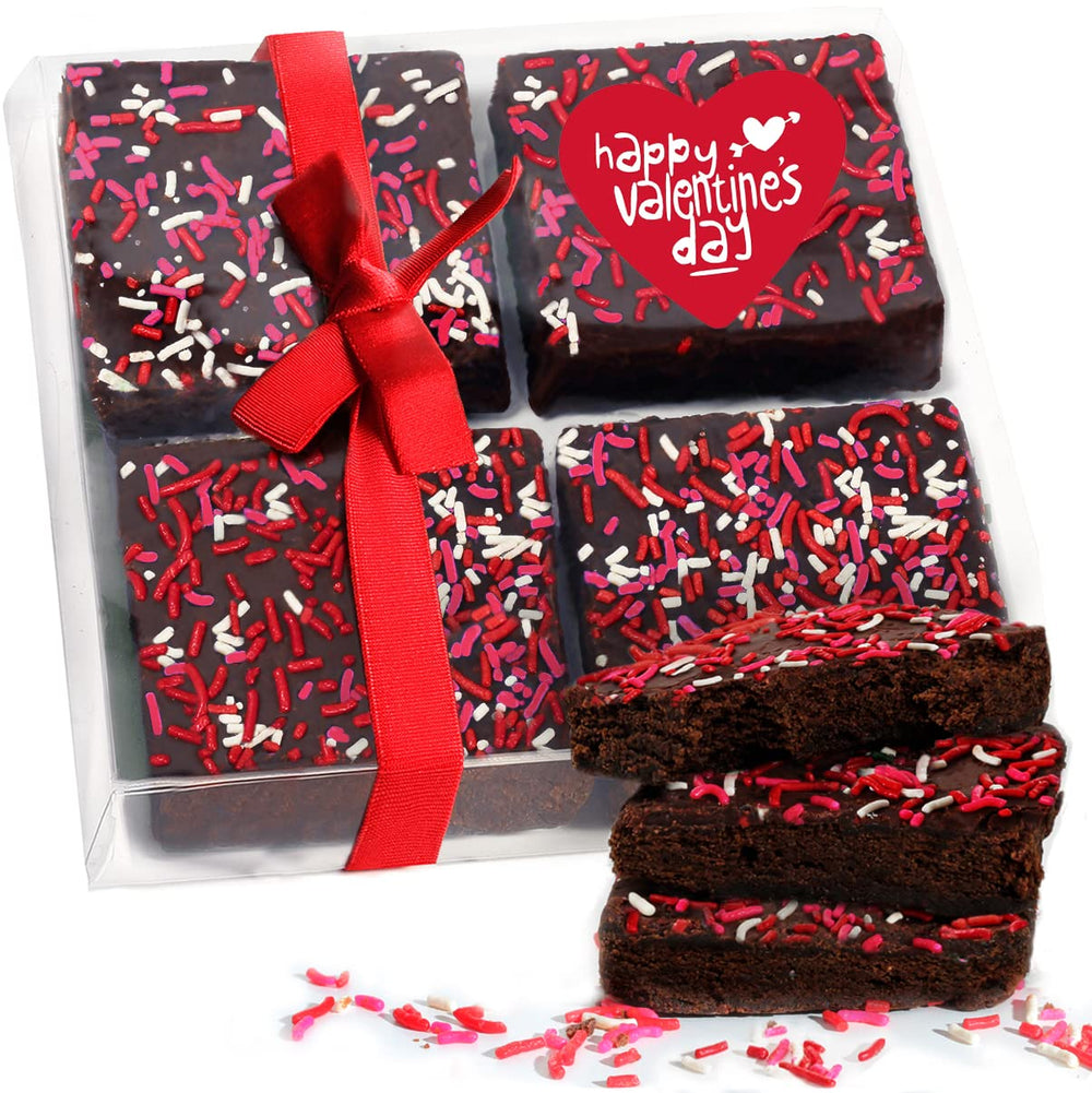OMCookie valentines day gift basket chocolate brownies, ideal for sharing on special occasions.