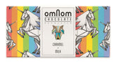 OmNom Caramel Milk Bar close-up with caramel pieces, ideal for gifting