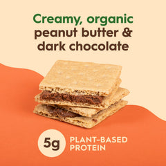 Once Again ingredients view highlighting organic crackers and dark chocolate gluten free