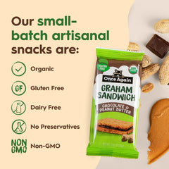 Once Again chocolate peanut butter graham sandwiches kid friendly lunchbox snack