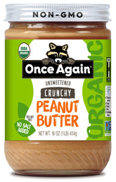 Once Again crunchy peanut butter texture close-up for rich flavor