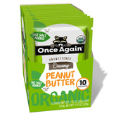 Once Again Organic Peanut Butter Packets box shows convenient on-the-go snacking.