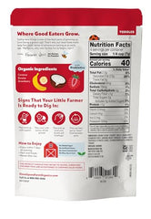 Once Upon A Farm Melts Coconut Stwbry Ban ingredients closeup highlighting premium ingredients