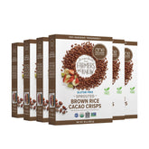 One Degree Organic Foods Sprouted Brown Rice Cacao Crisps pack shot, gluten-free breakfast option.