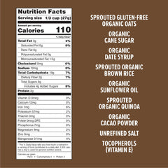 One Degree Sprouted Oats close-up shows sprouted grains and rich color