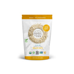 One Degree Sprouted Oats in a steaming bowl, creamy texture and aroma.