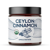 One Farm by WAAYB Organic Ceylon Cinnamon bottle with rich aroma for baking.