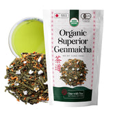 One With Tea Genmaicha loose leaf with brown rice aroma for a comforting afternoon ritual.