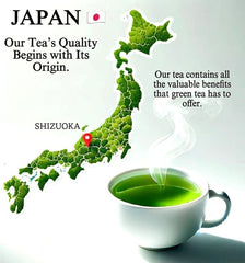 ONE WITH TEA Hojicha Powder hot cup suggests a comforting morning ritual.